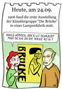 Cartoon: 24. September (small) by chronicartoons tagged brücke,heckel,kirchner,lampe,kunst,künstlergruppe,expressionismus,cartoon