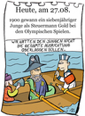 Cartoon: 27. August (small) by chronicartoons tagged olympiade ruderer