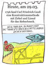 Cartoon: 29.März (small) by chronicartoons tagged gauß,17wck,alien,kornkreise,chronicartoons,mathematik