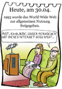 Cartoon: 30. April (small) by chronicartoons tagged internet,computer,www,fernseher,cartoon
