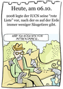 Cartoon: 6. Oktober (small) by chronicartoons tagged iucn,sägetiere,ratte,taube,park,cartoon