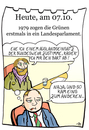 Cartoon: 7. Oktober (small) by chronicartoons tagged grüne,parlament,politik,cartoon