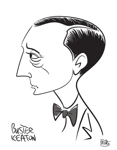 Cartoon: Buster Keaton (medium) by Martynas Juchnevicius tagged comedy,film,comic,actor,movies,keaton,buster,caricature