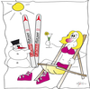 Cartoon: Flachau - Wintersport 1 (small) by KADO tagged wintersport ski flachau salzburg kado kadocartoons cartoon comic humor spass illustration dominika kalcher austria styria graz