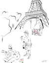 Cartoon: The Beauty of Paris (small) by Dolie tagged paris