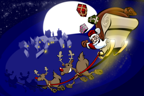 Cartoon: X-Mas (medium) by brazil80 tagged xmas,weihnachten,schlitten,weihnachtsmann