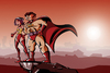 Cartoon: Superhelden (small) by brazil80 tagged superheld,comic,superhero