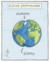 Cartoon: Kleine Erdpokunde (small) by badham tagged erde geografie natur welt world po nature satire badham