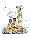 Cartoon: Love on the desert island (small) by tejlor tagged love