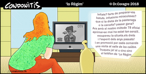 Cartoon: Condonitis 92 (medium) by DrCoragre tagged humor,catala,catalan,tira,comic,strip,drawing,digital