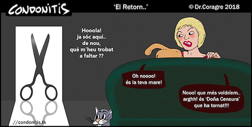 Cartoon: Condonitis 93 (medium) by DrCoragre tagged humor,catala,catalan,tira,comic,strip,drawing