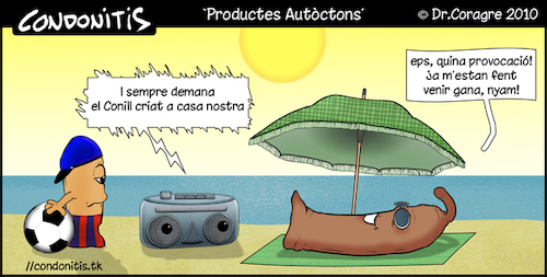 Cartoon: Condonitis 9 (medium) by DrCoragre tagged humor,catala,catalan,tira,comic,strip,drawing,digital