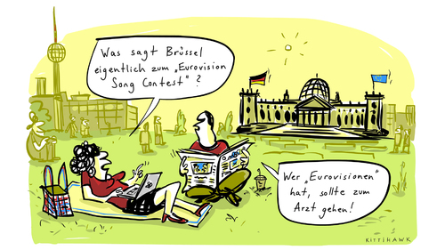 Cartoon: eurovisionen (medium) by kittihawk tagged eu,europäische,union,esc,eurovision,euro,eurovisionen,wer,visionen,hat,sollte,zum,arzt,gehen,helmut,schmidt,europapolitik,eurokrise,eurorettung,reichstag,berlin,eu,europäische union,eurovision,esc,visionen,arzt,helmut,eurokrise,europapolitik,eurorettung,reichstag,berlin,europäische,union