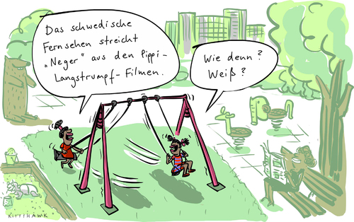 Cartoon: Fernsehen streicht Neger (medium) by kittihawk tagged kittihawk,2014,neger,schwedisches,fernsehen,streicht,weiß,spielplatz,kinder,schwarz,hautfarbe,dunkel,schaukel,medien,pc,farbig,kittihawk,2014,neger,schwedisches,fernsehen,streicht,weiß,spielplatz,kinder,schwarz,hautfarbe,dunkel,schaukel,medien,pc,farbig