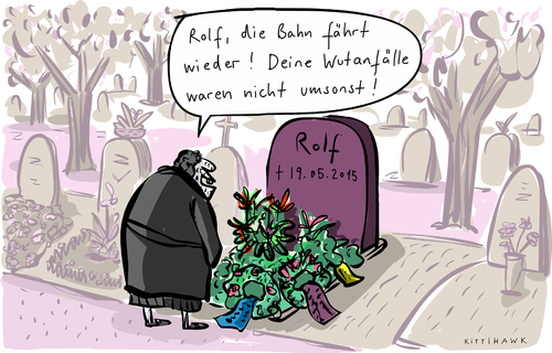 Cartoon: GDL Streik beendet (medium) by kittihawk tagged kittihawk,2015,bahn,streik,zu,ende,fährt,wieder,wutanfälle,nicht,umsonst,beerdigung,grab,rolf,gestorben,witwe,friedhof,kranz,herzinfakt,aufregung,gdl,lokführer,deutsche,kittihawk,2015,bahn,streik,zu,ende,fährt,wieder,wutanfälle,nicht,umsonst,beerdigung,grab,rolf,gestorben,witwe,friedhof,kranz,herzinfakt,aufregung,gdl,lokführer,deutsche