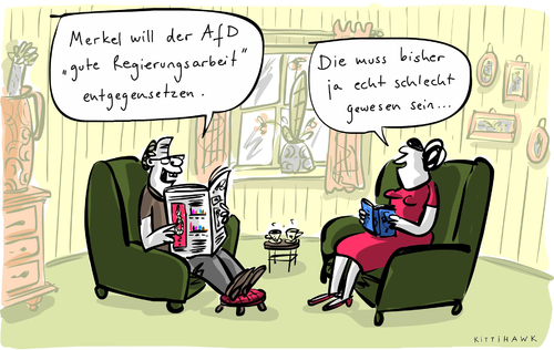 Cartoon: Gute Regierungsarbeit (medium) by kittihawk tagged kittihawk,2014,gute,regierungsarbeit,merkel,reaktion,landtagswahlen,thüringen,brandenburg,sieg,afd,alternative,für,deutschland,cdu,wohnzimmer,sessel,zeitung,lesen,entgegensetzen,schlecht,bisher,mann,frau,ehepaar,kittihawk,2014,gute,regierungsarbeit,merkel,reaktion,landtagswahlen,thüringen,brandenburg,sieg,afd,alternative,für,deutschland,cdu,wohnzimmer,sessel,zeitung,lesen,entgegensetzen,schlecht,bisher,mann,frau,ehepaar