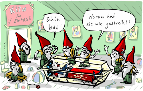 Cartoon: Kitastreik (medium) by kittihawk tagged kittihawk,2015,kita,die,sieben,zwerge,schön,blöd,warum,hat,sie,nie,gestreikt,schneewittchen,tot,sarg,gestorben,überarbeitet,burn,out,kinderbetreuung,kittihawk,2015,kita,die,sieben,zwerge,schön,blöd,warum,hat,sie,nie,gestreikt,schneewittchen,tot,sarg,gestorben,überarbeitet,burn,out,kinderbetreuung