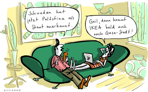 Cartoon: Palästina Ikea (medium) by kittihawk tagged kittihawk,2014,palästina,ikea,schweden,als,staat,anerkannt,bald,auch,gaza,stadt,home,zu,hause,design,inneneinrichtung,wohnzimmer,kittihawk,2014,palästina,ikea,schweden,als,staat,anerkannt,bald,auch,gaza,stadt,home,zu,hause,design,inneneinrichtung,wohnzimmer