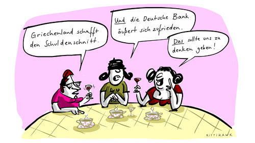 Cartoon: schuldenschnitt (medium) by kittihawk tagged schuldenschnitt,griechenland,rettungspaket,schuldenschnitt,griechenland,rettungspaket