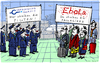 Cartoon: Ebola vs Piloten (small) by kittihawk tagged streik,piloten,ebola,passagiere,flughafen,cockpit,verbreitung,epidemie,kittihawk,2014