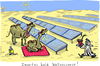 Cartoon: Wellnessoase (small) by kittihawk tagged kittihawk,2014,desertec,aus,beendet,stromerzeugung,strom,wüste,erneuerbare,energie,nordafrika,kamel,beduine,wellness,oase