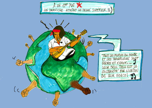 Cartoon: Premier mai (medium) by Bern tagged travail,lutte,sociale