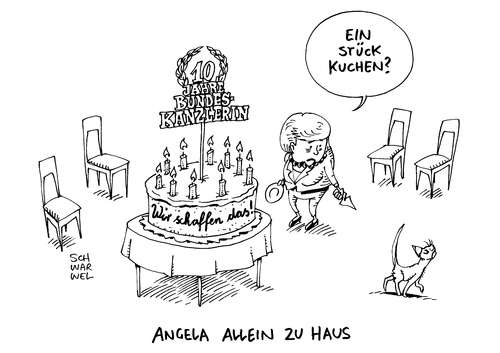 Cartoon: 10 Jahre Kanzlerin Asylpolitik (medium) by Schwarwel tagged 10,jahre,kanzlerin,angela,merkel,angie,asyl,asylpolitik,flüchtlinge,flüchtlingspolitik,kanzlerschaft,karikatur,schwarwel,10,jahre,kanzlerin,angela,merkel,angie,asyl,asylpolitik,flüchtlinge,flüchtlingspolitik,kanzlerschaft,karikatur,schwarwel