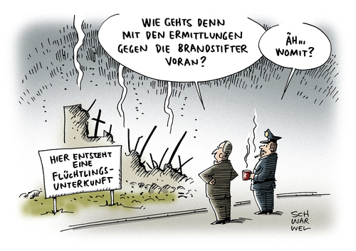 Cartoon: Angriffe auf Flüchtlingsheime (medium) by Schwarwel tagged brandstiftung,flüchtlingsheime,flüchtlingsheim,angriff,molotow,cocktail,gestzt,recht,polizei,asyl,unterkunft,karikatur,schwarwel,asylpolitik,flüchtlingspolitik,ahnung,geahndet,rechts,nazis,besorgte,bürger,rechtsradikal,rechtsredikalismus,nazi,brandstiftung,flüchtlingsheime,flüchtlingsheim,angriff,molotow,cocktail,gestzt,recht,polizei,asyl,unterkunft,karikatur,schwarwel,asylpolitik,flüchtlingspolitik,ahnung,geahndet,rechts,nazis,besorgte,bürger,rechtsradikal,rechtsredikalismus,nazi