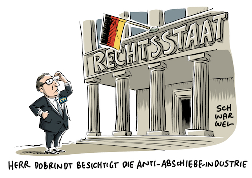 Cartoon: Anti Abschiebe Industrie (medium) by Schwarwel tagged anti,abschiebe,industrie,innenminister,seehofer,dobrindt,csu,partei,deutschland,abschieben,abschiebung,flüchtlinge,geflüchtete,flüchtlingskrise,flüchtlingspolitik,asyl,asylsuchende,asylantenheim,flüchtlingsheim,asylantrag,asylanträge,abschiebungen,ausländer,rechts,nazi,nazis,rechtspopulismus,rassismus,rassistisch,rechtsstaat,rechtsstaatlichkeit,demokratie,christlich,sozial,politik,politiker,asylklage,asyklagen,landesgruppenchef,asylverfahren,asylrecht,asylbescheide,antiabschiebeindustrie,cartoon,karikatur,schwarwel,anti,abschiebe,industrie,innenminister,seehofer,dobrindt,csu,partei,deutschland,abschieben,abschiebung,flüchtlinge,geflüchtete,flüchtlingskrise,flüchtlingspolitik,asyl,asylsuchende,asylantenheim,flüchtlingsheim,asylantrag,asylanträge,abschiebungen,ausländer,rechts,nazi,nazis,rechtspopulismus,rassismus,rassistisch,rechtsstaat,rechtsstaatlichkeit,demokratie,christlich,sozial,politik,politiker,asylklage,asyklagen,landesgruppenchef,asylverfahren,asylrecht,asylbescheide,antiabschiebeindustrie,cartoon,karikatur,schwarwel