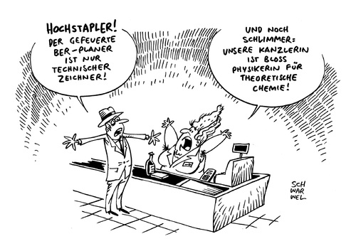 Cartoon: BER Planer Hochstapler (medium) by Schwarwel tagged ber,planer,hochstapler,berliner,flughafen,technischer,zeichner,karikatur,schwarwel,ber,planer,hochstapler,berliner,flughafen,technischer,zeichner,karikatur,schwarwel