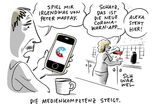 Corona Warn App erfolgreich von Schwarwel | Politik ...