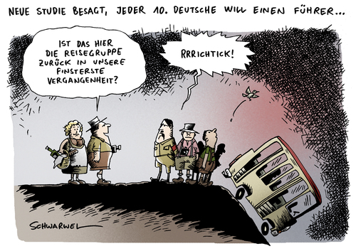 Cartoon: Deutsche driften nach rechts (medium) by Schwarwel tagged deutsche,rechts,führer,integration,debatte,karikatur,schwarwel,deutschland,regierung,partei,ausländer,ausland,abschiebung,migration,zuwanderung,populismus,spd,türkei,islam,araber,arabisch,gabriel,seehofer,ausländerfeindlichkeit,national,nationalistisch,re,deutschland,debatte,integration,führer,rechts,deutsche,regierung,ausland,abschiebung,migration,zuwanderung,ausländer,partei,arabisch,araber,türkei,spd,populismus,islam,gabriel,seehofer,ausländerfeindlichkeit,national,nationalistisch,diktatur,demokratie,sozialstaat