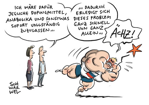 Cartoon: Doping Russland gesperrt (medium) by Schwarwel tagged doping,sport,russland,sperrung,sportler,antidoping,sperre,olympische,spiele,olympia,weltmeisterschaften,meisterschaft,moskau,putin,athleten,wada,sanktionen,medwedjew,cartoon,karikatur,schwarwel,doping,sport,russland,sperrung,sportler,antidoping,sperre,olympische,spiele,olympia,weltmeisterschaften,meisterschaft,moskau,putin,athleten,wada,sanktionen,medwedjew,cartoon,karikatur,schwarwel