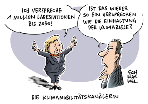 Cartoon: Elektromobilität Ladestation (medium) by Schwarwel tagged bundeskanzlerin,angela,merkel,kanzlerin,auto,autokonzern,automobil,automobilhersteller,emobilität,natur,umwelt,naturschutz,umweltschutz,gipfel,klimaziele,mobilität,klimamobilität,mobilitätswende,verkehrswende,verkehr,klimapolitik,klimanotstand,klimawandel,klimaschutz,elektroauto,elektroautos,cartoon,karikatur,schwarwel,bundeskanzlerin,angela,merkel,kanzlerin,auto,autokonzern,automobil,automobilhersteller,emobilität,natur,umwelt,naturschutz,umweltschutz,gipfel,klimaziele,mobilität,klimamobilität,mobilitätswende,verkehrswende,verkehr,klimapolitik,klimanotstand,klimawandel,klimaschutz,elektroauto,elektroautos,cartoon,karikatur,schwarwel