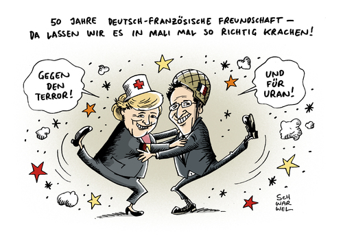 Elysee Mali von Schwarwel | Politik Cartoon | TOONPOOL