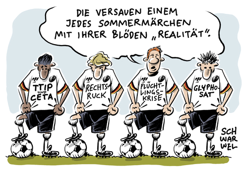 Cartoon: EM 2016 Medienschatten (medium) by Schwarwel tagged em,2016,medienschatten,europa,europameisterschaft,fußball,rasen,spiel,platz,tor,pokal,spieler,mannschaft,ttip,politik,sommermärchen,ceta,rechts,nazi,flüchtlinge,geflüchtete,flüchtlingspolitik,glyphosat,gift,flüchtlingskrise,karikatur,schwarwel,em,2016,medienschatten,europa,europameisterschaft,fußball,rasen,spiel,platz,tor,pokal,spieler,mannschaft,ttip,politik,sommermärchen,ceta,rechts,nazi,flüchtlinge,geflüchtete,flüchtlingspolitik,glyphosat,gift,flüchtlingskrise,karikatur,schwarwel