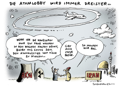 Flugverbot der Atomlobby