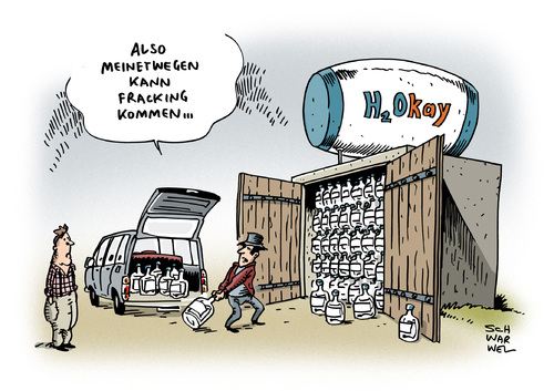 Cartoon: Fracking in Deutschland (medium) by Schwarwel tagged fracking,deutschland,kabinett,karikatur,schwarwel,fracking,deutschland,kabinett,karikatur,schwarwel