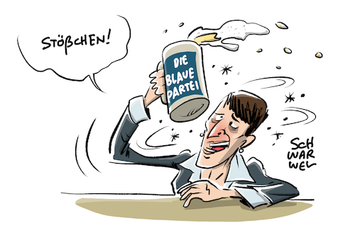 Cartoon: Frauke Petry macht blau (medium) by Schwarwel tagged frauke,petry,afd,alternative,für,deutschland,partei,parteien,politik,politiker,politikerin,rechts,nazi,rechtsextrem,rechtsextremismus,einzug,bundestag,wahl,wahlen,neuwahl,neuwahlen,bundestagswahl,neugründung,bier,alkohol,trinken,die,blaue,karikatur,schwarwel,alice,weidel,von,storch,gauland,frauke,petry,afd,alternative,für,deutschland,partei,parteien,politik,politiker,politikerin,rechts,nazi,rechtsextrem,rechtsextremismus,einzug,bundestag,wahl,wahlen,neuwahl,neuwahlen,bundestagswahl,neugründung,bier,alkohol,trinken,die,blaue,karikatur,schwarwel,alice,weidel,von,storch,gauland