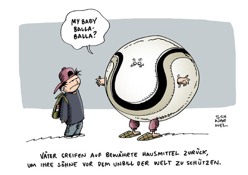 Cartoon: Fussball beliebter als Politik (medium) by Schwarwel tagged fußball,sport,ball,tor,mannschaft,thema,beliebter,beliebt,politik,karikatur,schwarwel,familie,vater,sohn,rasen,stadion,fußball,sport,ball,tor,mannschaft,thema,beliebter,beliebt,politik,karikatur,schwarwel,familie,vater,sohn,rasen,stadion