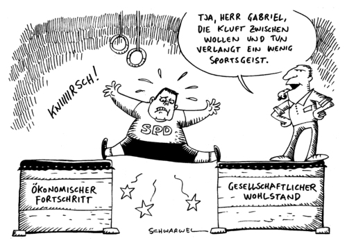 Cartoon: Gabriel verkündet SPD-Plan (medium) by Schwarwel tagged gabriel,spd,plan,partei,deutschland,regierung,politik,politiker,sport,sportsgeist,trillerpfeife,pfeife,trainer,parteichef,musstrauen,arbeit,job,führung,sozialdemokrat,neujahrsklausur,fortschritt,programm,bundesregierung,staat,karikatur,schwarwel,gabriel,spd,plan,partei,deutschland,regierung,sport,sportsgeist,pfeife,parteichef,trainer,arbeit,job,führung,sozialdemokrat,neujahrsklausur,programm,bundesregierung,staat