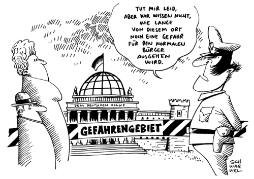 Cartoon: Gefahrengebiet Polizei Hamburg (medium) by Schwarwel tagged gefahrengebiet,polizei,hamburg,ohne,konkreten,verdacht,personen,kontrolle,platzverweis,polizeistaat,deutschland,macht,deutsches,volk,randale,karikatur,schwarwel,gefahrengebiet,polizei,hamburg,ohne,konkreten,verdacht,personen,kontrolle,platzverweis,polizeistaat,deutschland,macht,deutsches,volk,randale,karikatur,schwarwel