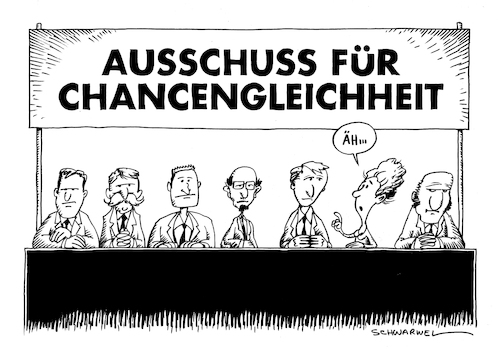 Cartoon: Gleichberechtigung (medium) by Schwarwel tagged gleichberechtigung,gleichberechtigung