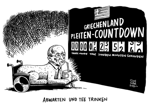 Cartoon: Griechenpleite Schäuble (medium) by Schwarwel tagged griechenland,pleite,finanzminister,schäuble,karikatur,schwarwel,griechenland,pleite,finanzminister,schäuble,karikatur,schwarwel