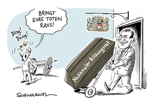 Cartoon: GroKo Bildungsrat (medium) by Schwarwel tagged groko,große,koalition,spd,cdu,csu,union,beratungsgremium,beratung,gremium,bildungsrat,bayer,ausstieg,söder,cartoon,karikatur,schwarwel,politik,politiker,deutschland,groko,große,koalition,spd,cdu,csu,union,beratungsgremium,beratung,gremium,bildungsrat,bayer,ausstieg,söder,cartoon,karikatur,schwarwel,politik,politiker,deutschland