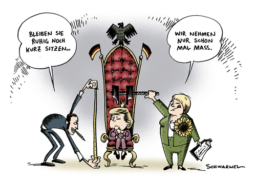 Cartoon: Grünes Umfragehoch (medium) by Schwarwel tagged grüne,umfrage,hoch,partei,deutschland,regierung,spd,cdu,fdp,angela,merkel,karikatur,schwarwel,grüne,umfrage,hoch,partei,deutschland,regierung,spd,cdu,fdp,angela merkel,angela,merkel