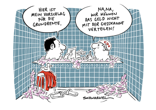 Cartoon: Grundrente (medium) by Schwarwel tagged grundrente,rente,spd,arbeitsminister,alt,alter,renter,job,lohn,gehalt,arbeit,cartoon,karikatur,schwarwel,grundrente,rente,spd,arbeitsminister,alt,alter,renter,job,lohn,gehalt,arbeit,cartoon,karikatur,schwarwel