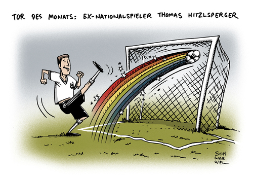 Cartoon: Hitzlsperger Outing Sotschi (medium) by Schwarwel tagged schwulenfeindlichkeit,hitzlsperger,outete,sich,bewusst,kurz,vor,sotschi,olympische,spiele,sport,schwul,homosexuell,homosexualität,fußball,fußballer,tor,nationalspieler,outing,karikatur,schwarwel,schwulenfeindlichkeit,hitzlsperger,outete,sich,bewusst,kurz,vor,sotschi,olympische,spiele,sport,schwul,homosexuell,homosexualität,fußball,fußballer,tor,nationalspieler,outing,karikatur,schwarwel