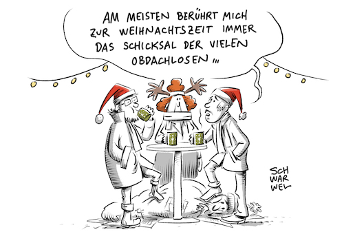 Cartoon: Immer mehr Menschen obdachlos (medium) by Schwarwel tagged obdachlos,obdachlose,obdachlosigkeit,arm,armut,reich,reichtum,auf,der,straße,die,linke,politiker,politik,hilfe,unterstützung,bund,bundesregierung,eu,europäische,union,weihnchten,weihnachtszeit,weihnachtsmann,glühwein,lebkuchen,wohnungslos,winter,kälte,erfrieren,notschlafplätze,obdachlosenhilfe,karikatur,schwarwel,obdachlos,obdachlose,obdachlosigkeit,arm,armut,reich,reichtum,auf,der,straße,die,linke,politiker,politik,hilfe,unterstützung,bund,bundesregierung,eu,europäische,union,weihnchten,weihnachtszeit,weihnachtsmann,glühwein,lebkuchen,wohnungslos,winter,kälte,erfrieren,notschlafplätze,obdachlosenhilfe,karikatur,schwarwel