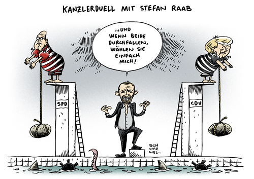 Kanzlerduell Stefan Raab